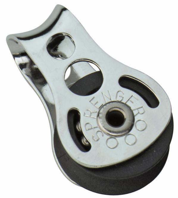 POULIE SPRENGER SUPER MICRO XS, ROULEMENT À BILLES - INOX A2/PLASTIQUE