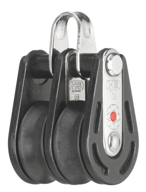 SPRENGER BLOCK 8MM WITH BALL BEARING - STAINLESS STEEL A2/PLASTIC