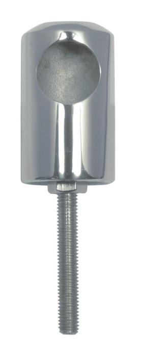  TERMINALE PER CORRIMANO CON FILETTATURA ESTERNA - ACCIAIO INOX A4