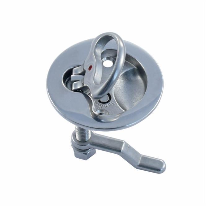 MANIGLIA DI SOLLEVAMENTO CON SERRATURA - ACCIAIO INOX A4