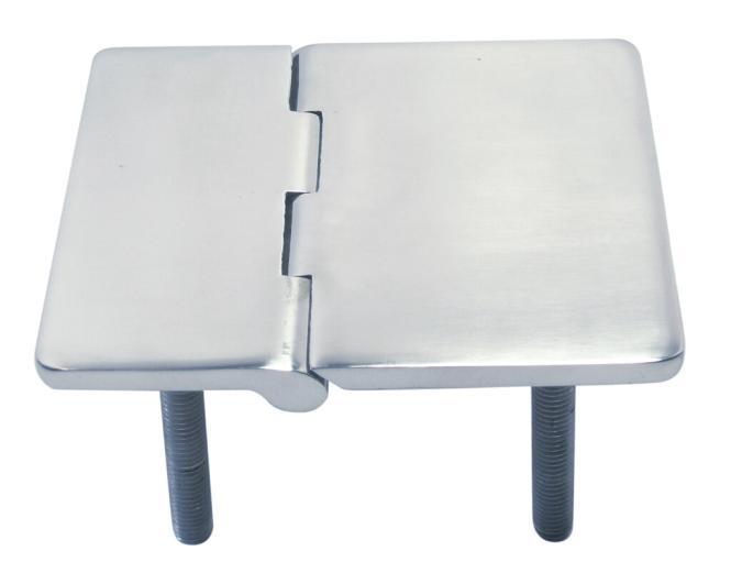 HINGE WITH THREAD - STAINLESS STEEL A4