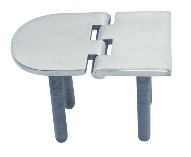 HINGE WITH THREAD - STAINLESS STEEL A4