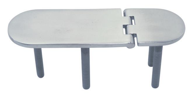 CHARNIÈRE AVEC FILETAGE - INOX A4