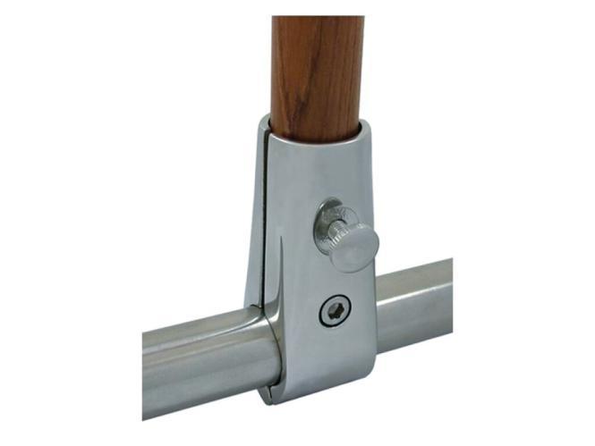 FLAGGENSTOCKHALTER FÜR RELING - EDELSTAHL A4