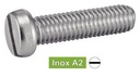 [DIN 84] Metallschrauben mit Schlitz und Zylinderkopf - Edelstahl A2 (ähnlich ISO 1207, NFE25-127, UNI 6107)
