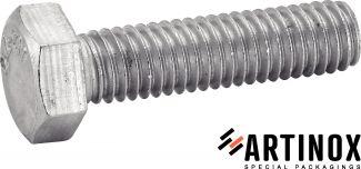 [DIN 933] VIS A METAUX TETE HEXAGONALE FILETAGE TOTAL - INOX A2 (SIMILAR ISO 4017, NFE25-114, UNI 5739)