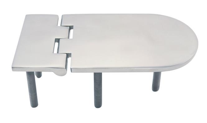 CHARNIÈRE AVEC FILETAGE - INOX A4