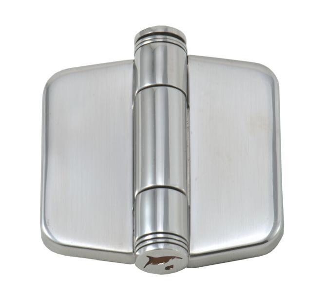 HINGE WITH SNAP-DOWN COVER - STAINLESS STEEL A4