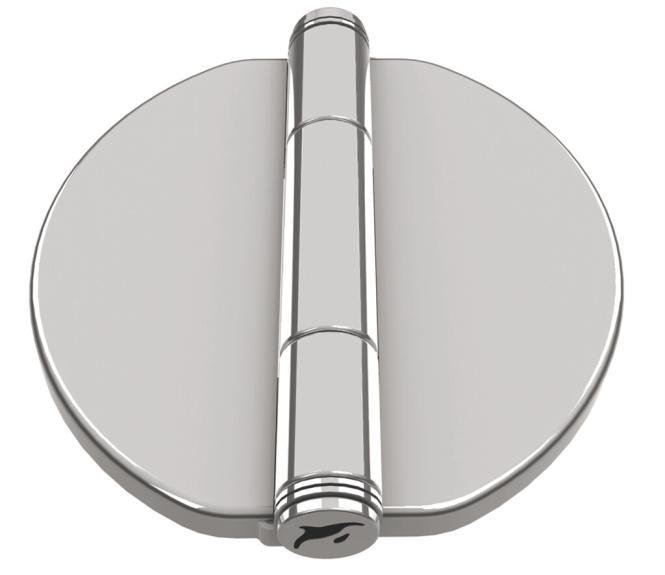 BISAGRA CON TAPA A PRESIÓN - ACERO INOXIDABLE A4