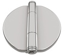  SCHARNIER MIT SCHNAPPABDECKUNG - EDELSTAHL A4