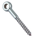 PITON À ŒIL AVEC FILETAGE BOIS - INOX A4