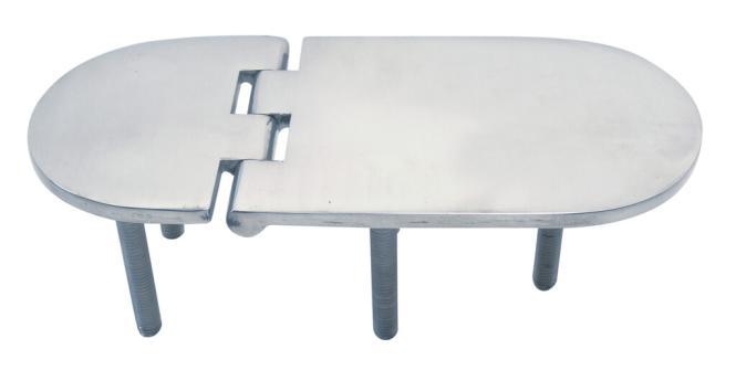 HINGE WITH THREAD - STAINLESS STEEL A4