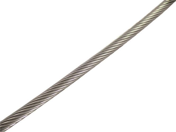 DRAHTSEIL STEIF/HART 1X19 SZ, MADE IN KOREA - EDELSTAHL A4