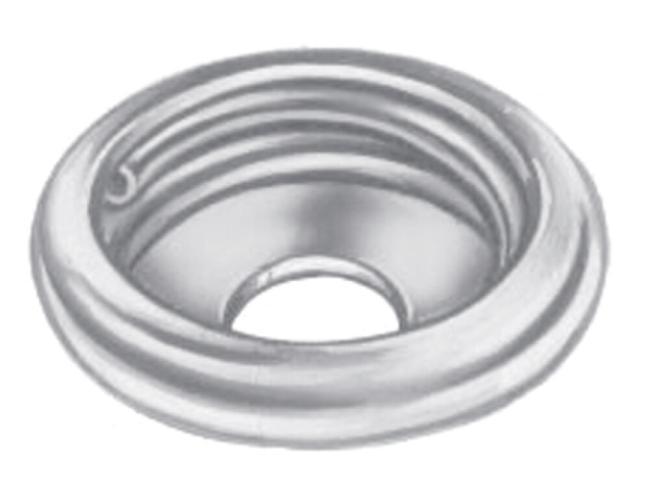 BOUTON DURABLE-DOT PARTIE FEMELLE INTERMÉDIAIRE - LAITON