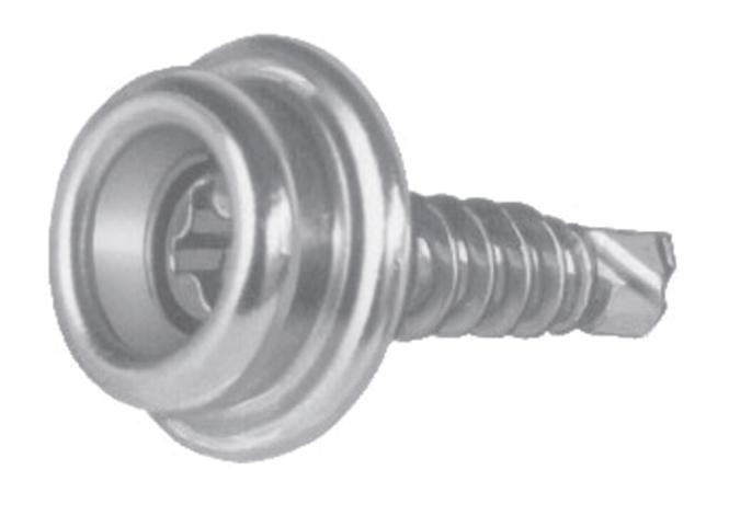 PERNO DOT DURADERO CON TORNILLO AUTOPERFORANTE - ACERO INOXIDABLE A2/LATÓN