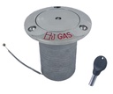 BOCA DE LLENADO DE LA MANGUERA EMERGENTE, CON CERRADURA - ACERO INOXIDABLE A4