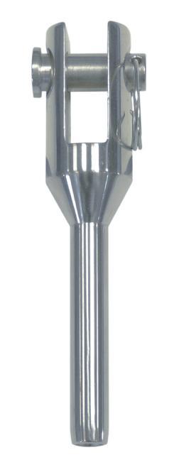 FORK TERMINAL, MACHINED - STAINLESS STEEL A4