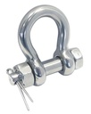 MANILLE LYRE AVEC ÉCROU ET GOUPILLE - INOX A4