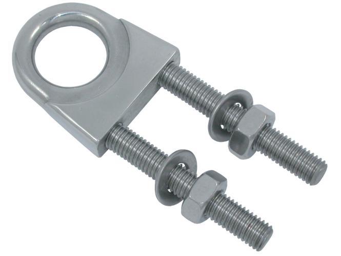 BULLONE A U CON OCCHIELLO - ACCIAIO INOX A4