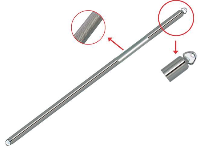  MÁSTIL BIMINI AJUSTABLE - ACERO INOXIDABLE A2
