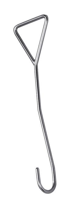SLUICE HOOK WITH TRIANGLE HANDLE - STAINLESS STEEL A4
