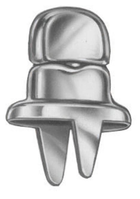 PULSANTE DI SVOLTA DOT-COMMON-SENSE PER TESSUTI - OTTONE