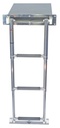  TELESCOPIC BATHING LADDER IN BOX - STAINLESS STEEL A4/PLASTIC