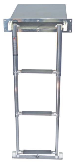 TELESCOPIC BATHING LADDER IN BOX - STAINLESS STEEL A4/PLASTIC