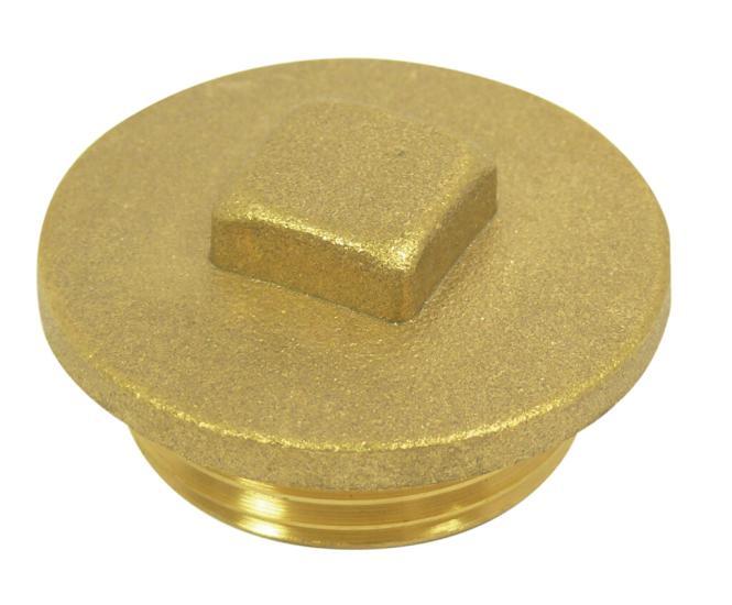 TAPPO CON FILETTATURA ESTERNA - OTTONE