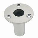 EMBASE POUR TUBE ENCASTRABLE - INOX A4
