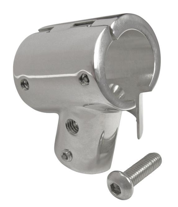 RACOR EN T DE 2 PIEZAS, 60° - ACERO INOXIDABLE A4