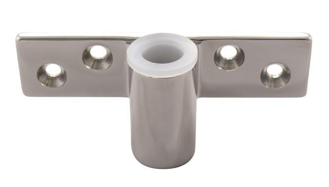 ATTACCO PER SCALMO PER MONTAGGIO LATERALE - ACCIAIO INOX A4