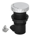 PUSHLOCK ROTONDO - ACCIAIO INOX A4/NYLON
