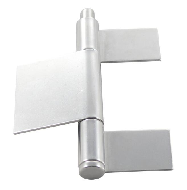 PAUMELLE DE GRILLE À SOUDER, 3 PARTIES - INOX A2