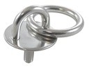 AUGPLATTE RUND MIT GEWINDE UND RING - EDELSTAHL A2