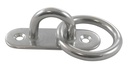  OCCHIELLO OVALE CON ANELLO - ACCIAIO INOX A2