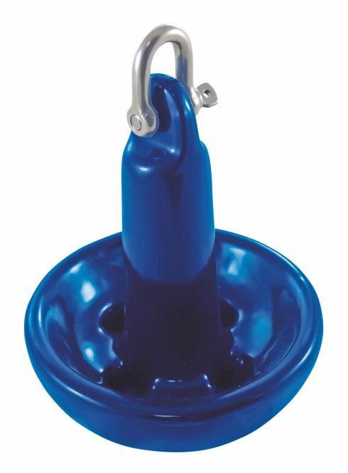 ANCLA DE HONGO CON GRILLETE - ACERO/PVC