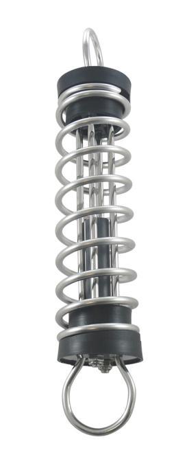  RUCKDÄMPFER MIT POLYPROPYLEN-GERÄUSCHDÄMPFER - EDELSTAHL A4