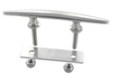 KLAMPE MIT AUSSENGEWINDE UND ALU-GEGENPLATTE - EDELSTAHL A4