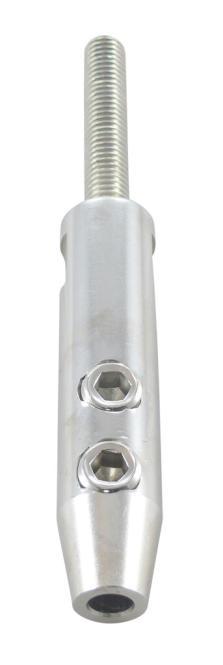  TERMINAL DIY CON TORNILLO DE FIJACIÓN - ACERO INOXIDABLE A4