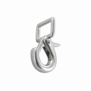 STRAP HOOK WITH SAFETY SNAP - STAINLESS STEEL A4