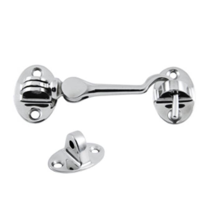 GANCHO DE CABINA CON 2 ACCESORIOS - ACERO INOXIDABLE A4