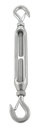 TURNBUCKLE HOOK-HOOK WITH SPRING SNAP - STAINLESS STEEL A4