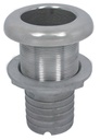 THRU-HULL WITH HOSE CONNECTION, LONG - STAINLESS STEEL A4
