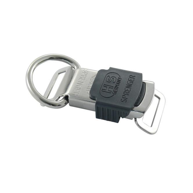 SPRENGER SNAP CLOSURE FOR STRAP WITH D-RING - STAINLESS STEEL A2