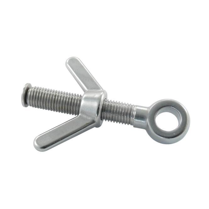  EYE BOLT WITH WING NUT - STAINLESS STEEL A4
