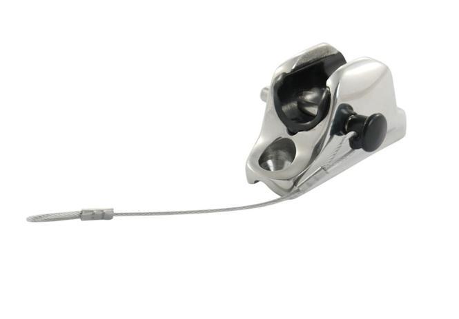 PLATINE DE CAPOTE POUR ROTULE, CONCAVE - INOX A4/PLASTIQUE