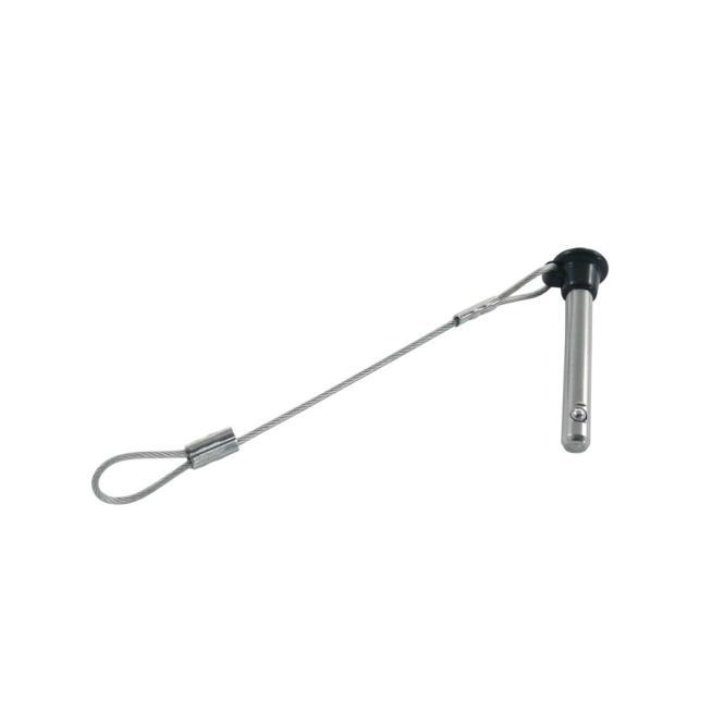  PASADOR ENCHUFABLE CON CABLE DE SEGURIDAD - ACERO INOXIDABLE A4/PLÁSTICO