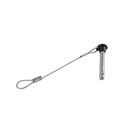  PASADOR ENCHUFABLE CON CABLE DE SEGURIDAD - ACERO INOXIDABLE A4/PLÁSTICO