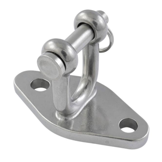 GROUNDPLATE D-SHACKLE, MT-SERIES - STAINLESS STEEL A4